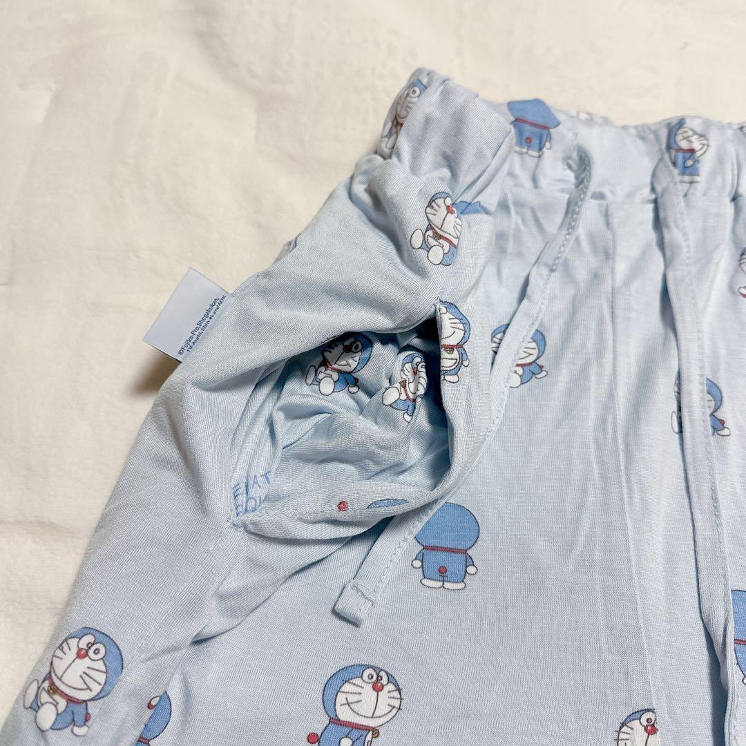 新品★ジェラートピケ ドラえもん ワンポイントTシャツ＆総柄ロングパンツセットM