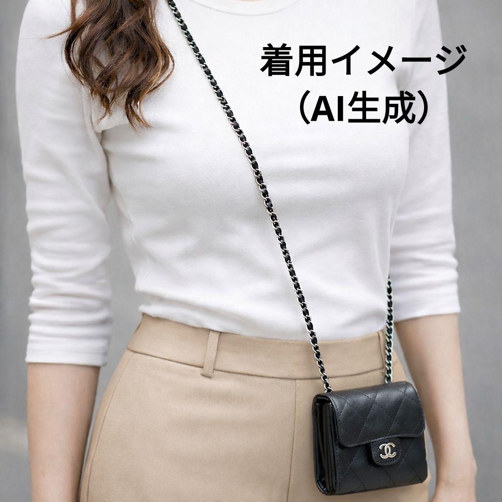 【極美品】CHANEL マトラッセ 二つ折り財布 クラシック 新品チェーン付