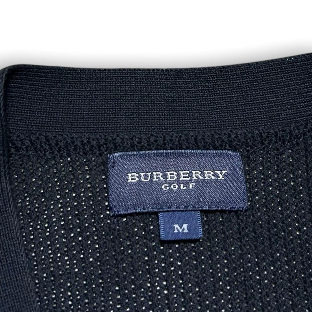 日本製 BURBERRY GOLF ゴルフ 刺繍ロゴ 薄手 ベスト 三陽商会