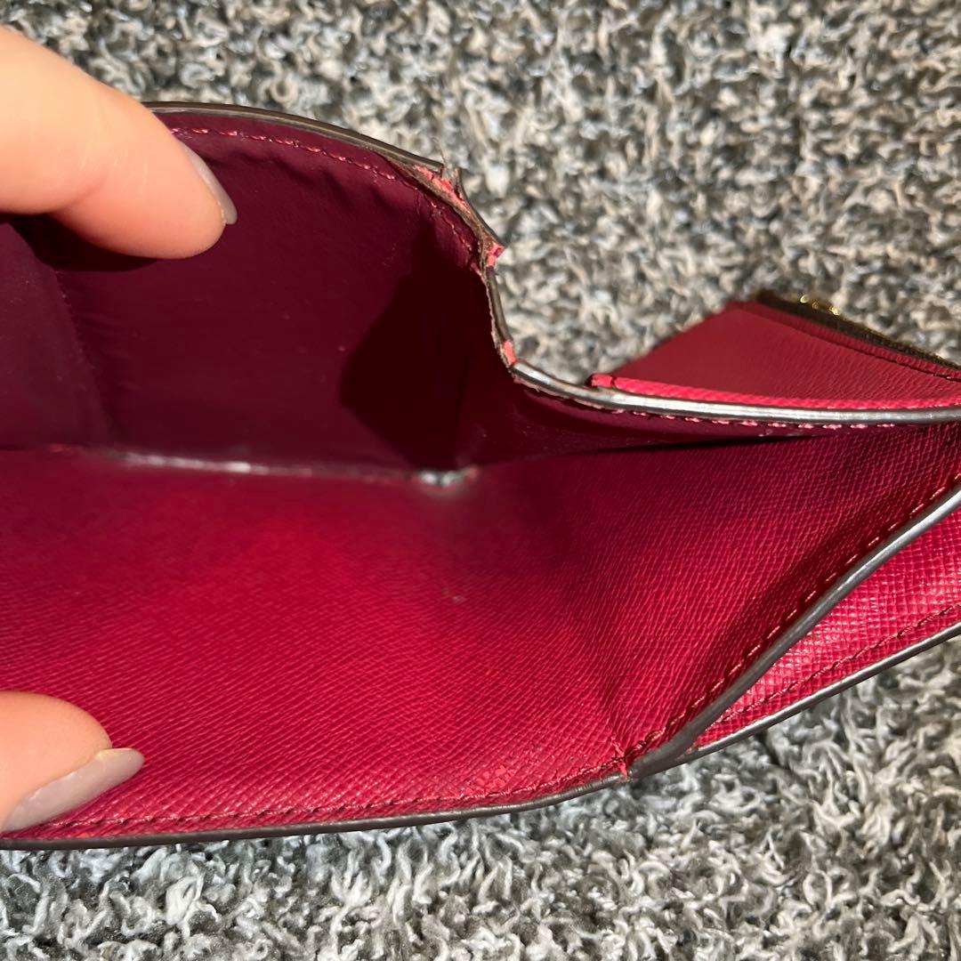 LOUIS VUITTON 三つ折り財布 ブラウン/ピンク