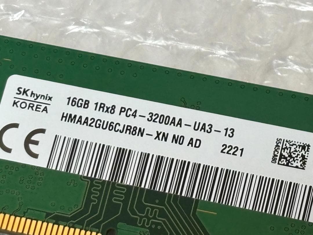 SK hynix DDR4-3200 16GB×2枚 計32GB