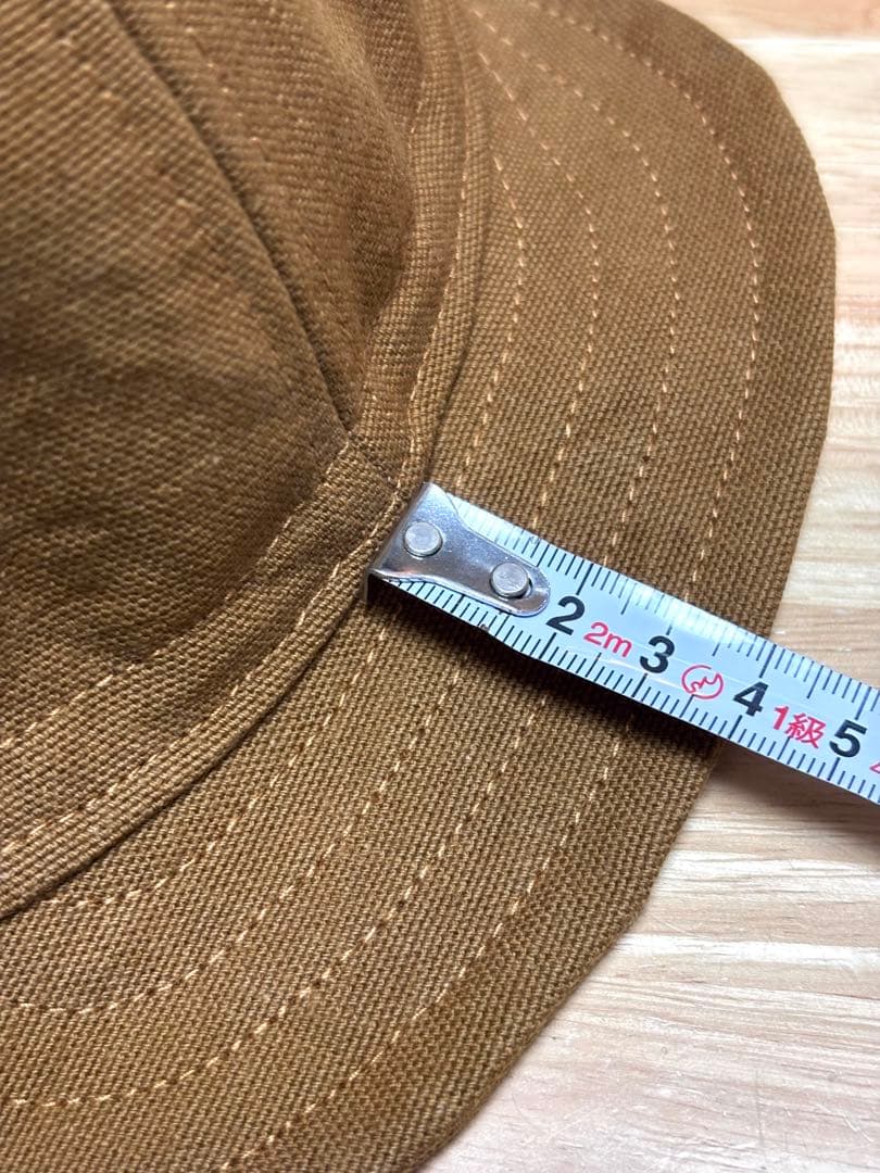 58.5cm 岡山産　11ozセルヴィッチダック生地アンパイアキャップ