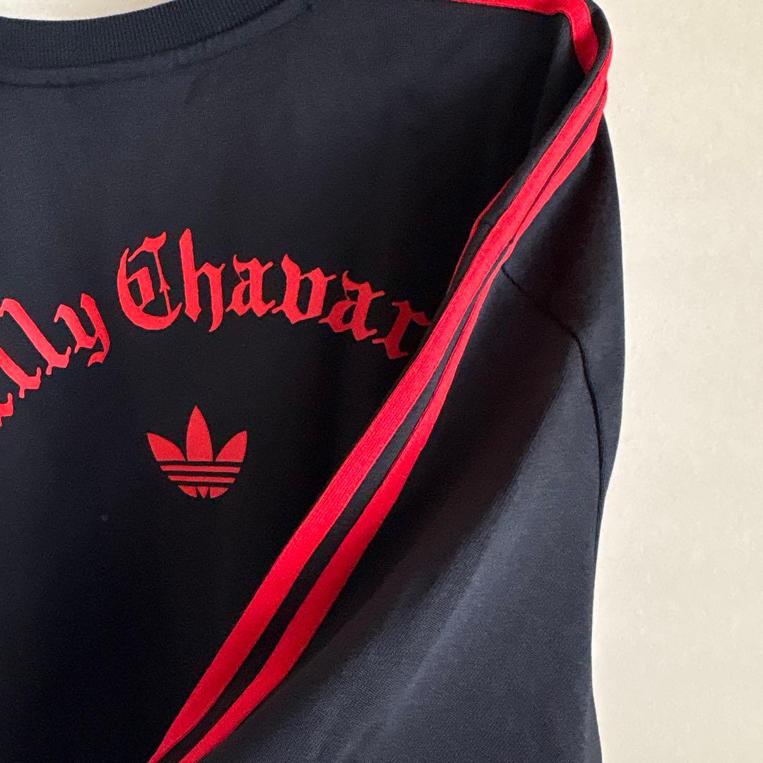 adidas Willy Chavarria Tシャツ 黒/赤