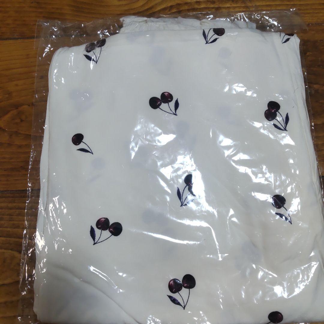 ジェラートピケ　ルージュチェリーレーヨンロゴTシャツ&ロングパンツセット