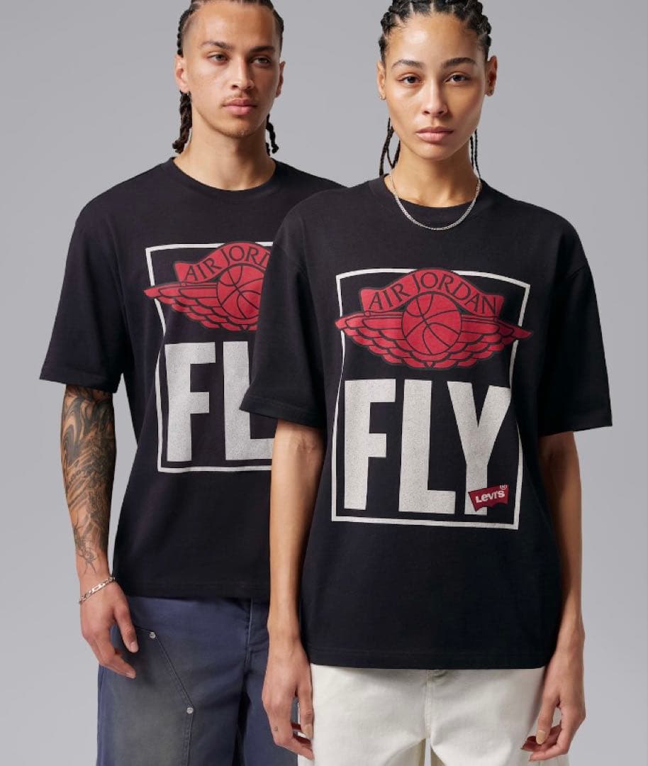 Nike Jordan x Levi’s®︎ Tシャツ ブラック Lサイズ