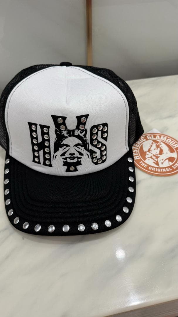 【未使用】ヒステリックグラマー　スタッズメッシュキャップ #1