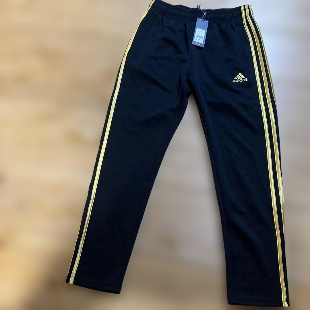専用　値下げ！アディダス　ジャージ　セットアップ　M-L ブラック×ゴールド