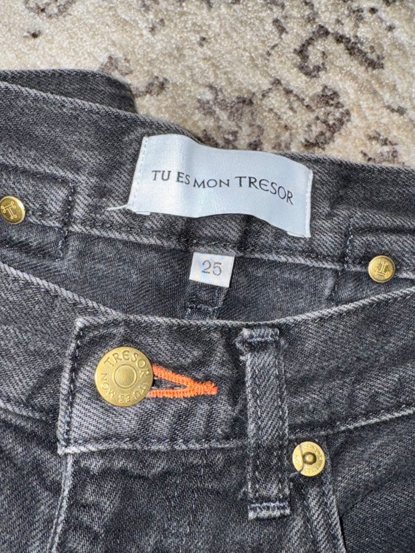 パンツ Tu es Tresor The Amber Jean BLACK W25
