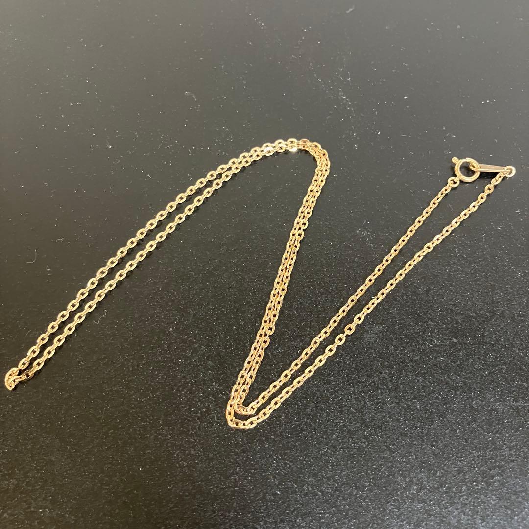 AVALANCHE 10K YG クロスケーブル チェーン 2mm 50cm