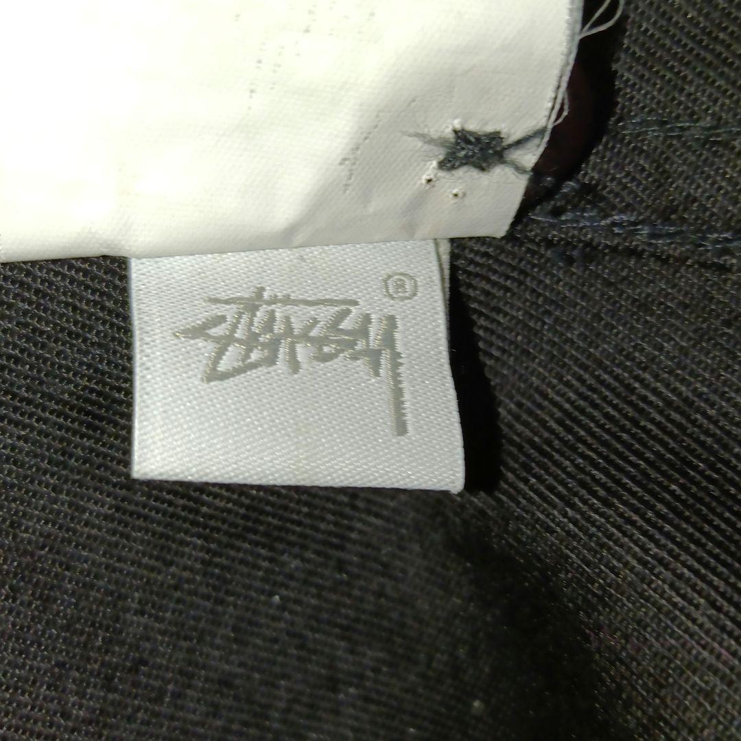 極美品■STUSSY フルジップ ブルゾン ブラック コットンジャケット