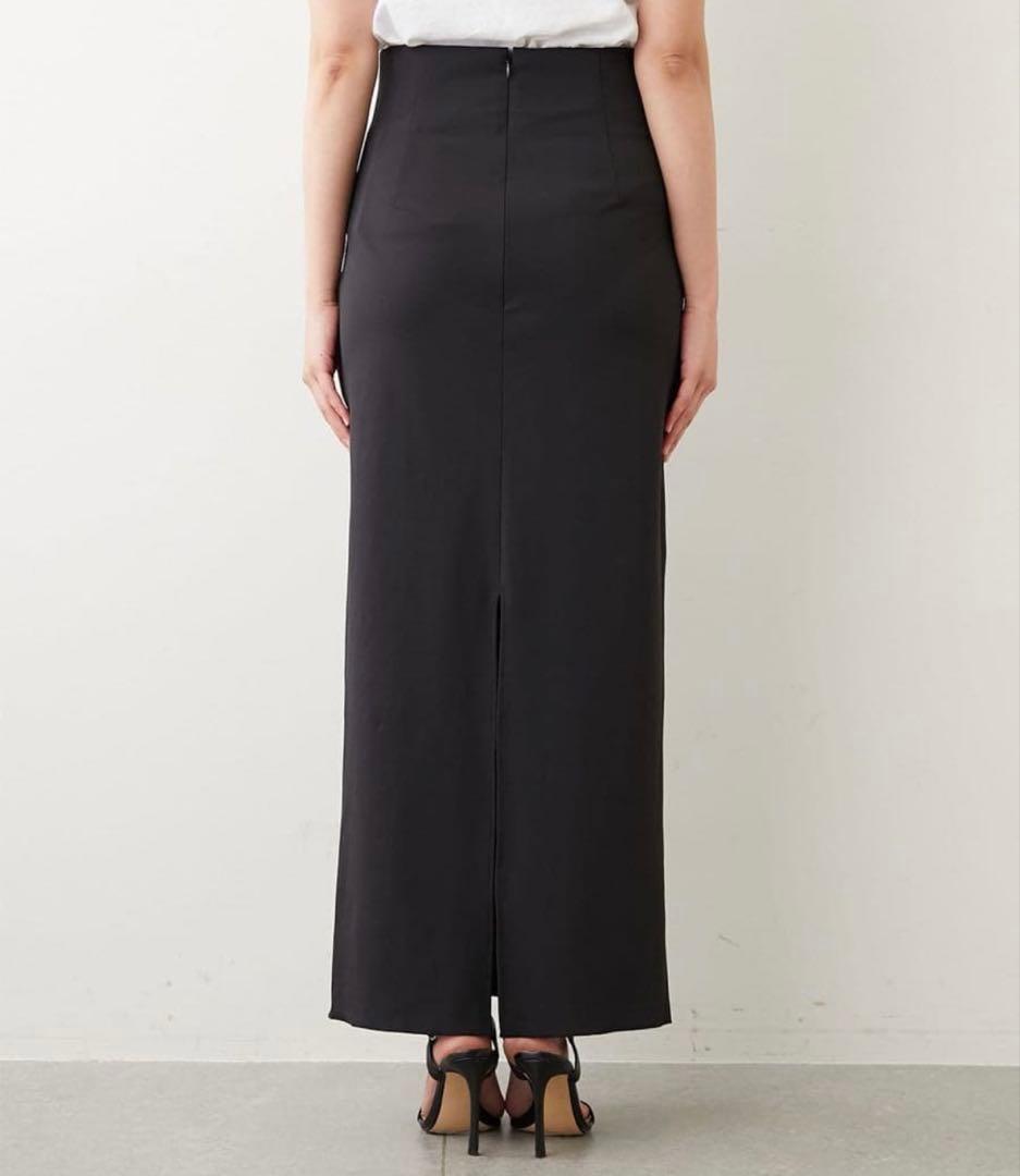 GALLARDAGALANDE ストレッチマキシスカート　ブラック　Oサイズ