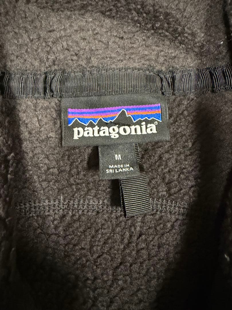 【美品】patagonia レトロパイルベスト サイズM ブラック