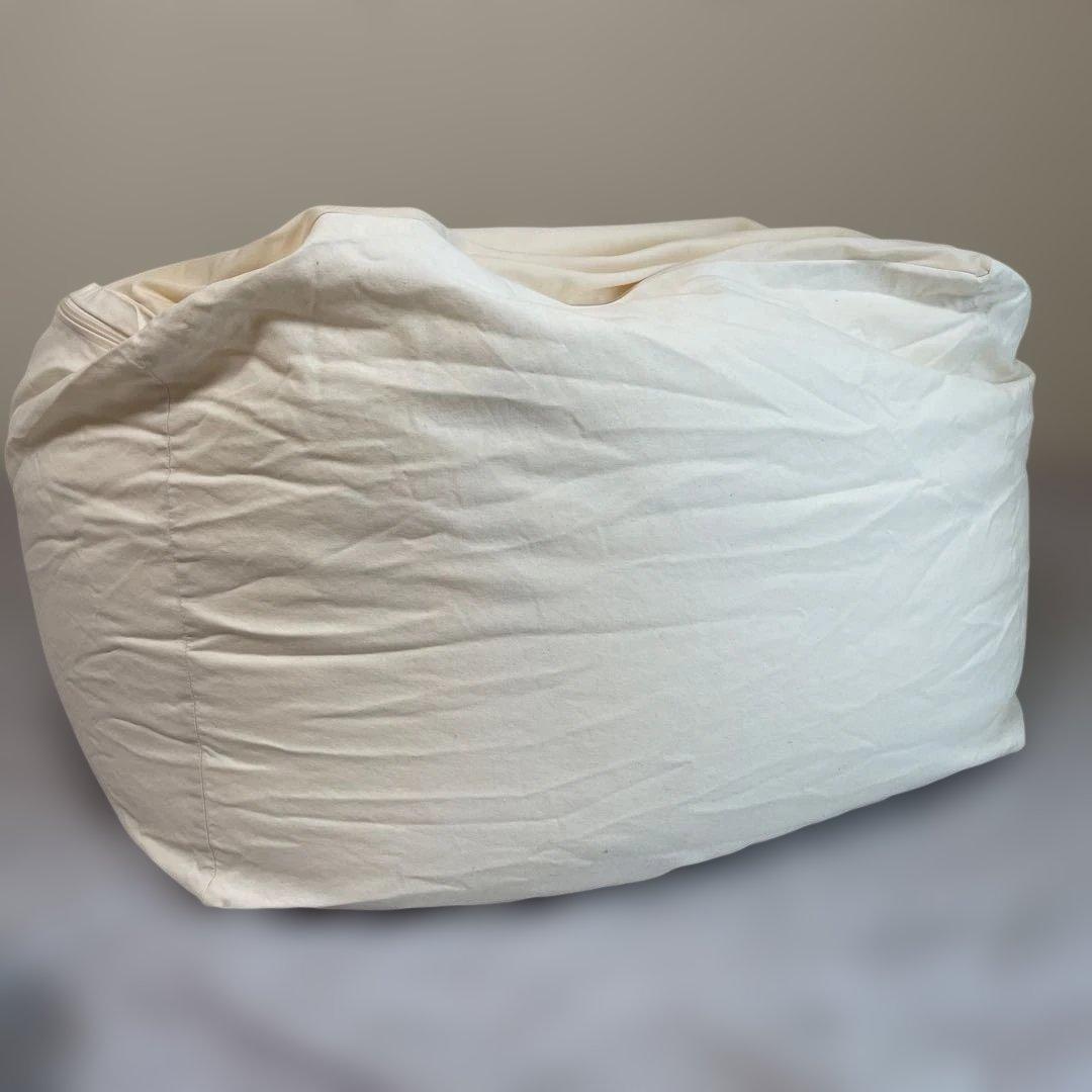 無印良品　体にフィットするソファ&カバー　生成 65×65×43cm