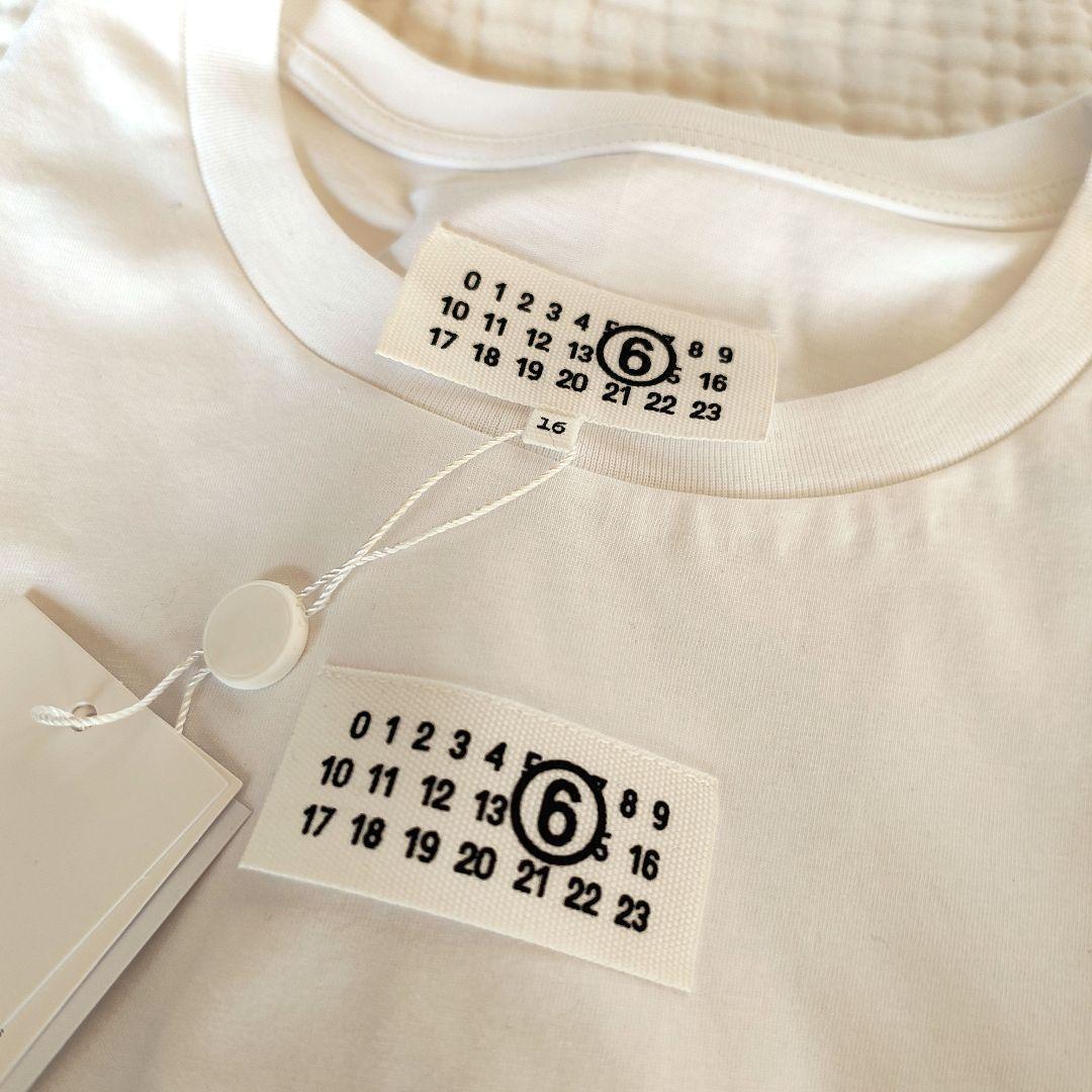 新作☆ MM6 MaisonMargiela Tシャツ ホワイト M 半袖
