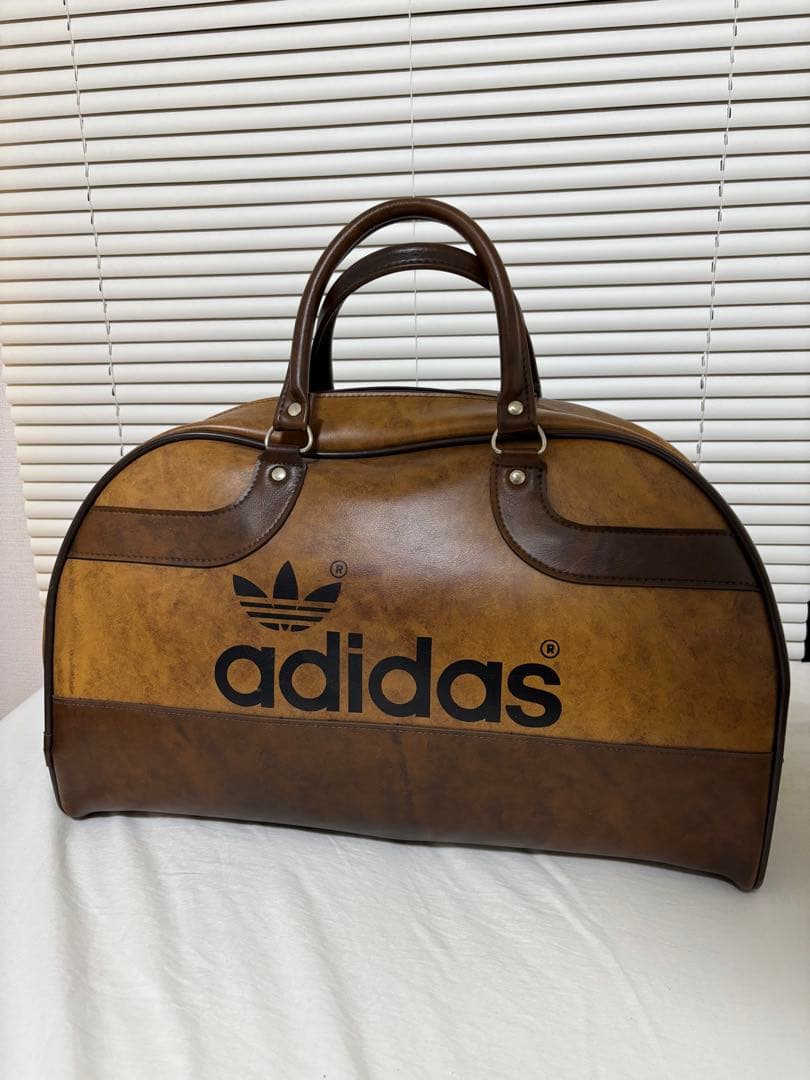 超美品 70s adidas Peter Black社製 ボストンバック 英国製