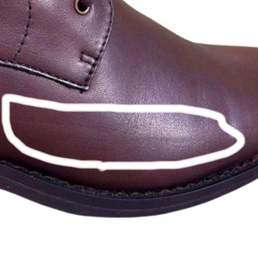 piedi nudi 本革 ショート ブーツ ダークブラウン 24.5cm 新品
