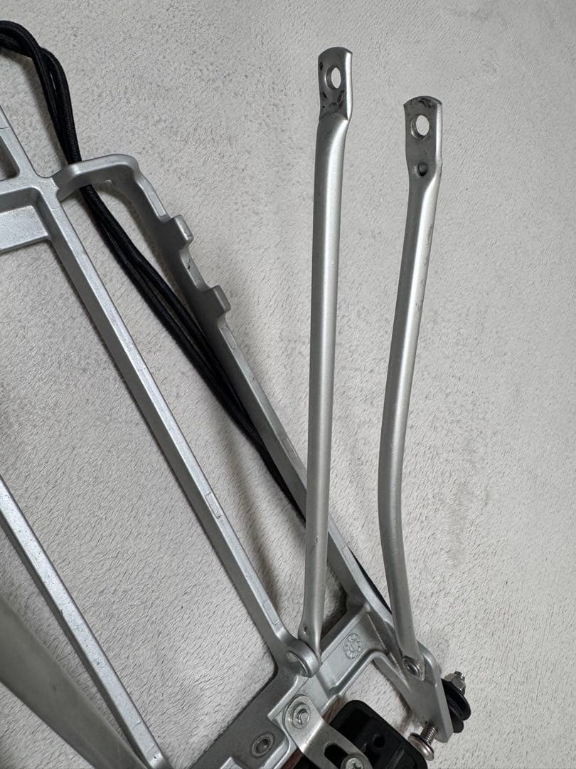 【値下げ】Brompton シルバー荷台 テールライト付き