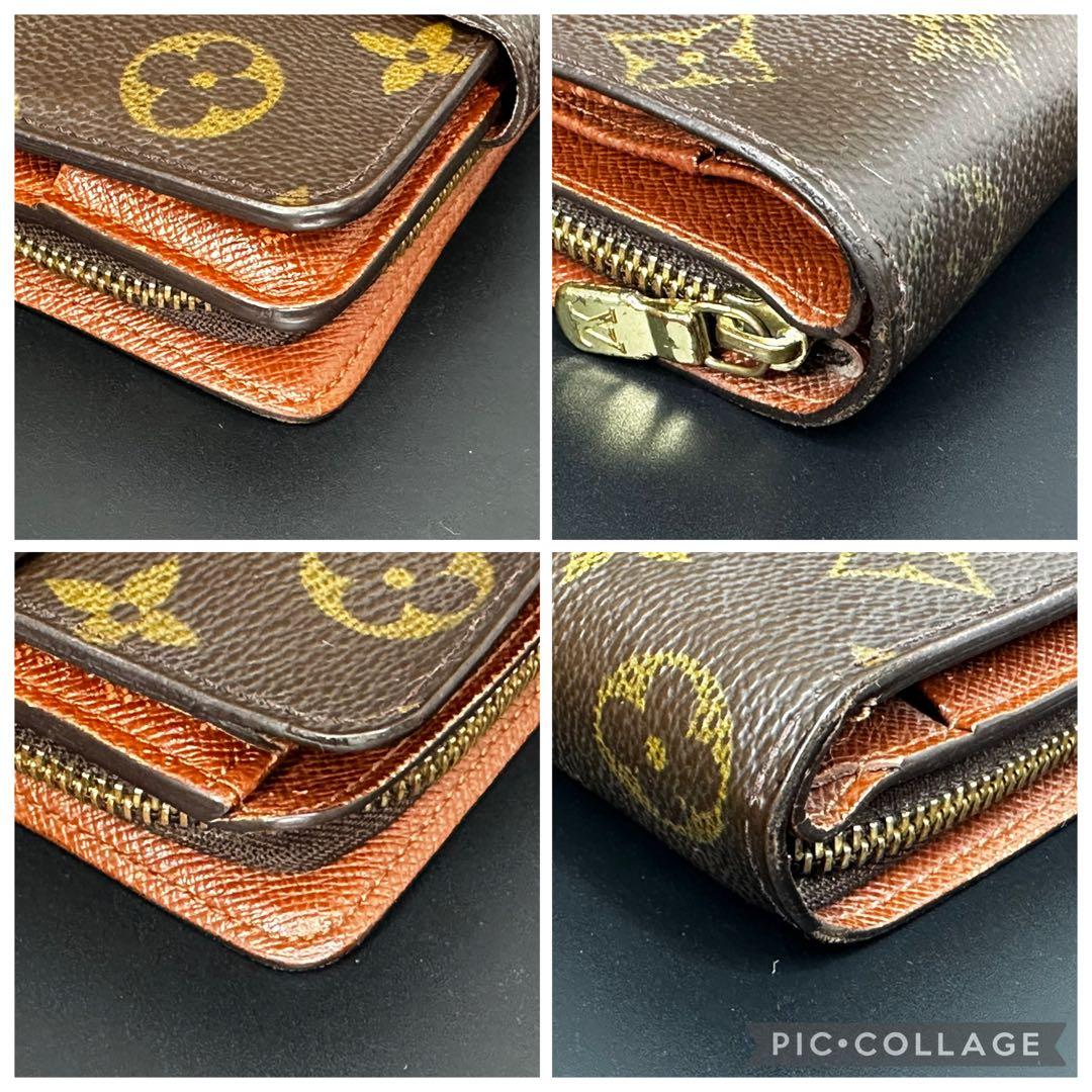 【美品☆】ルイヴィトン コンパクトジップ　モノグラム　折り財布