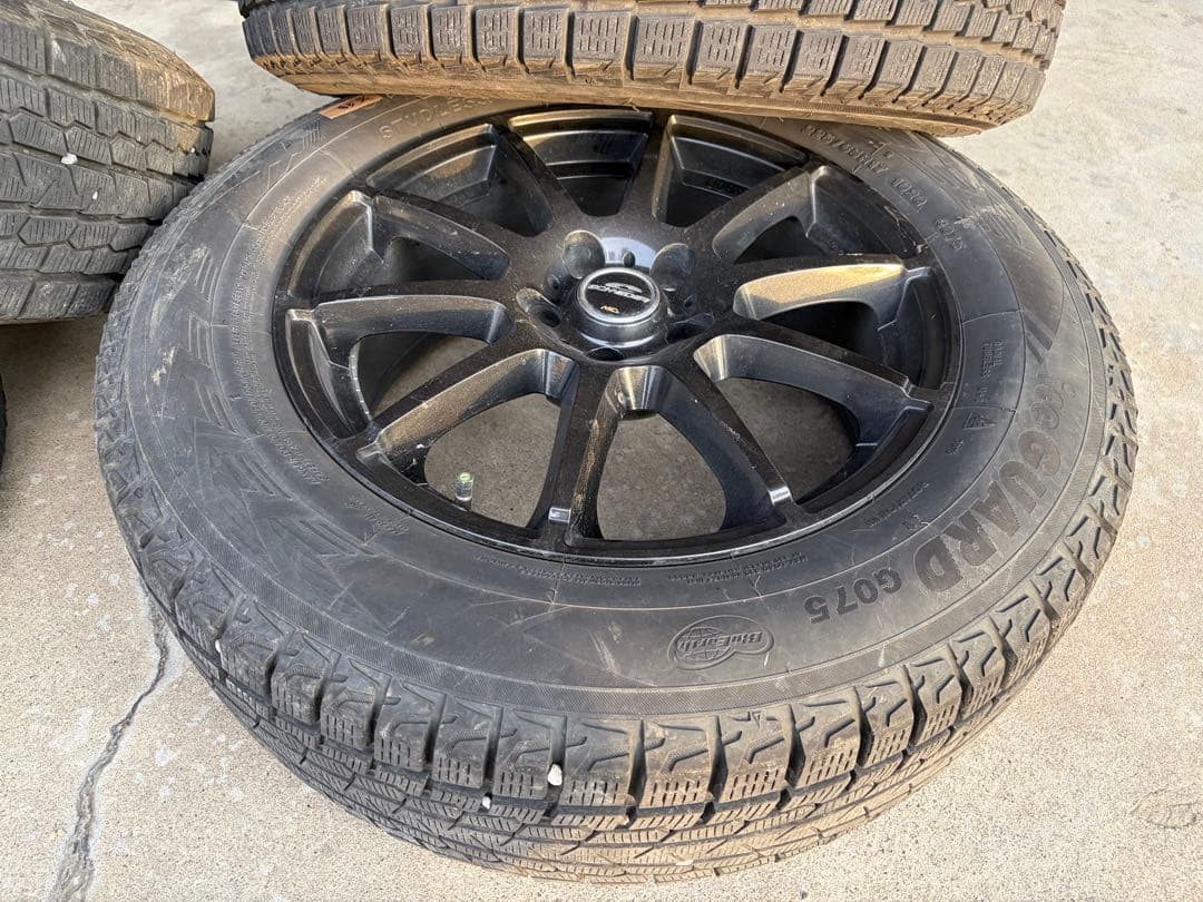 225/65R17 スタッドレスタイヤ 17インチ ブラックホイール