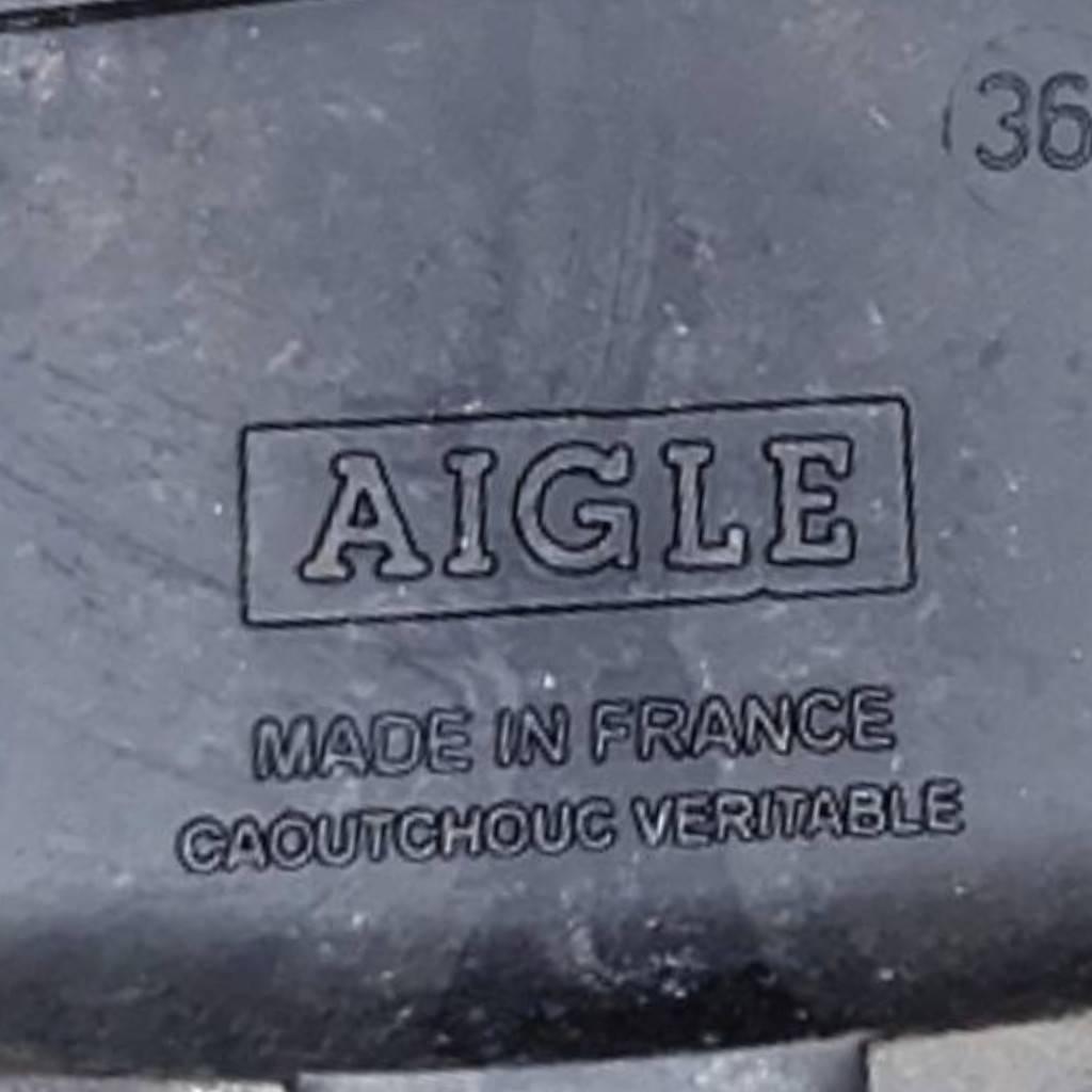 【美品】AIGLE ブラック 長靴 23.5cm フランス