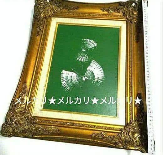油彩画【 F4 】【蝶】ヴィンテージ アンティーク額縁