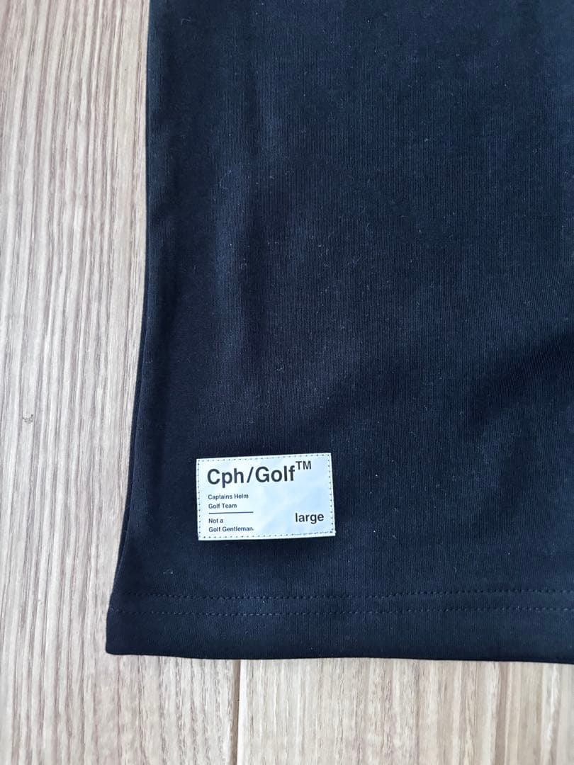 Cph/Golf 黒 コットンモックネックシャツ Lサイズ