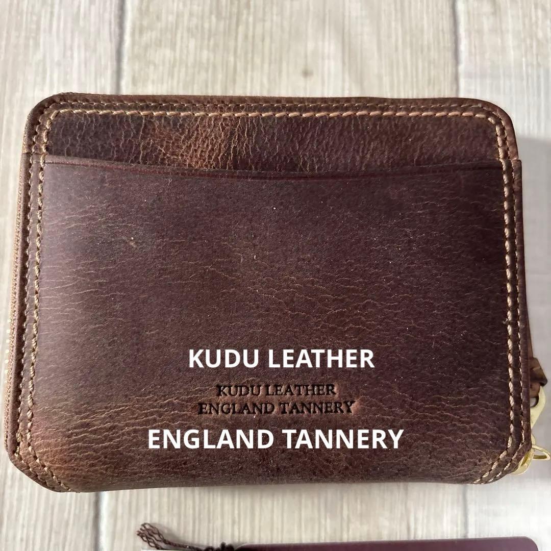 バギーポート　ジップ折財布 ENGLAND クードゥーレザー　新品未使用品