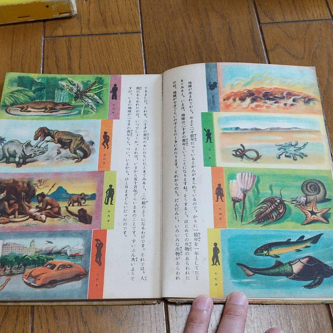 世界の絵本　地球が生まれた　新潮社　昭和25年 レトロ　レア　恐竜