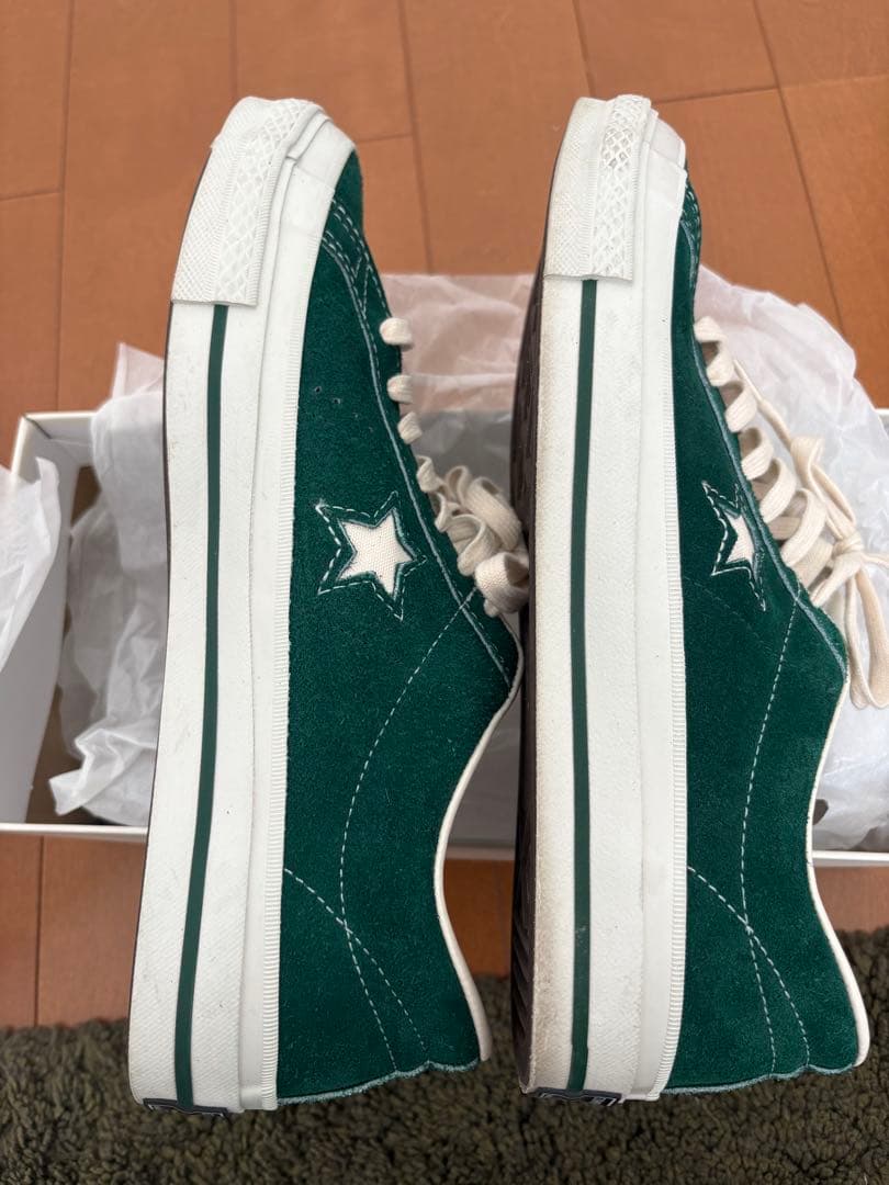 靴 CONVERSE ONE STAR J VTG - GREEN 27.5