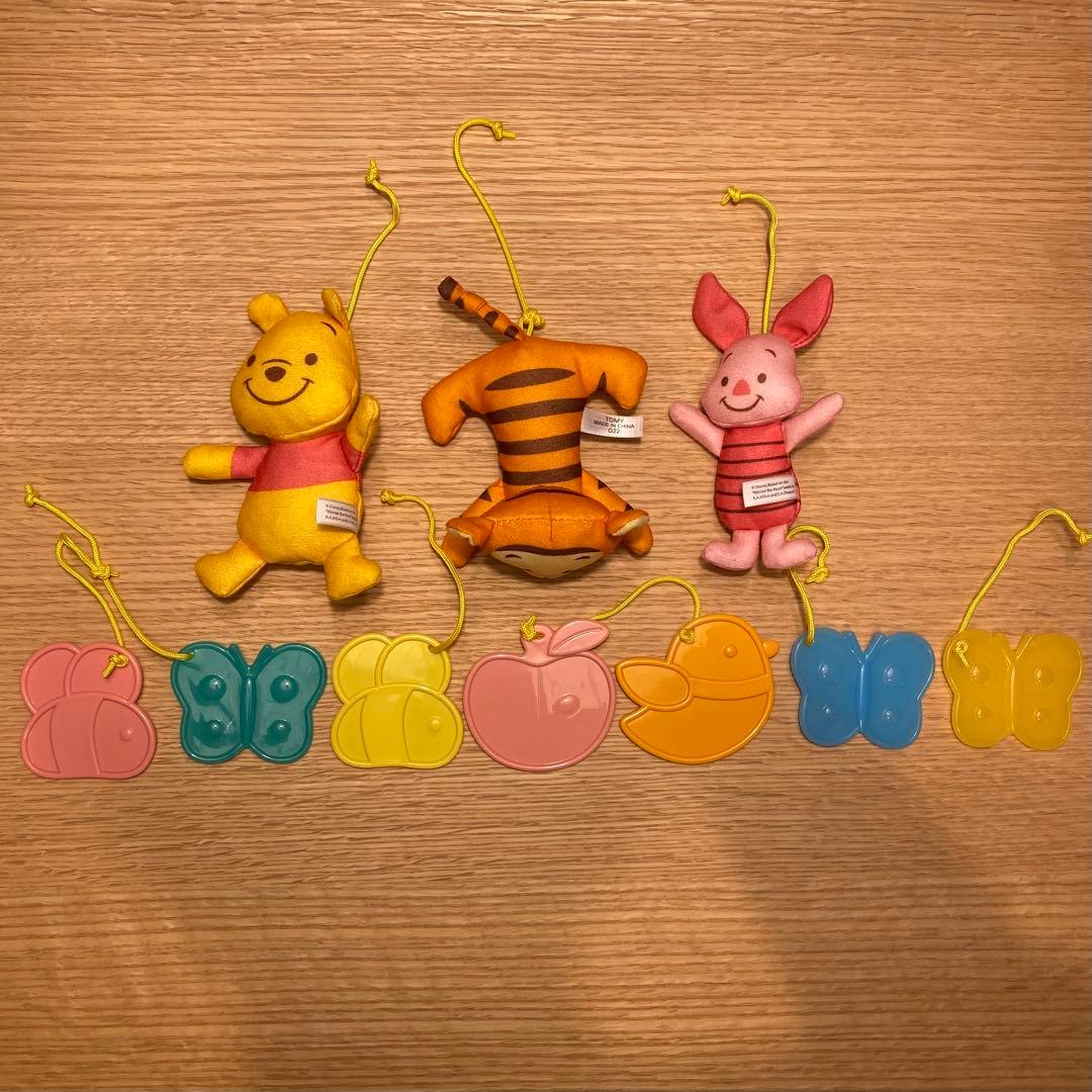 【完品・美品】プーメリー くまのプーさんえらべる回転6WAYジムにへんしんメリー