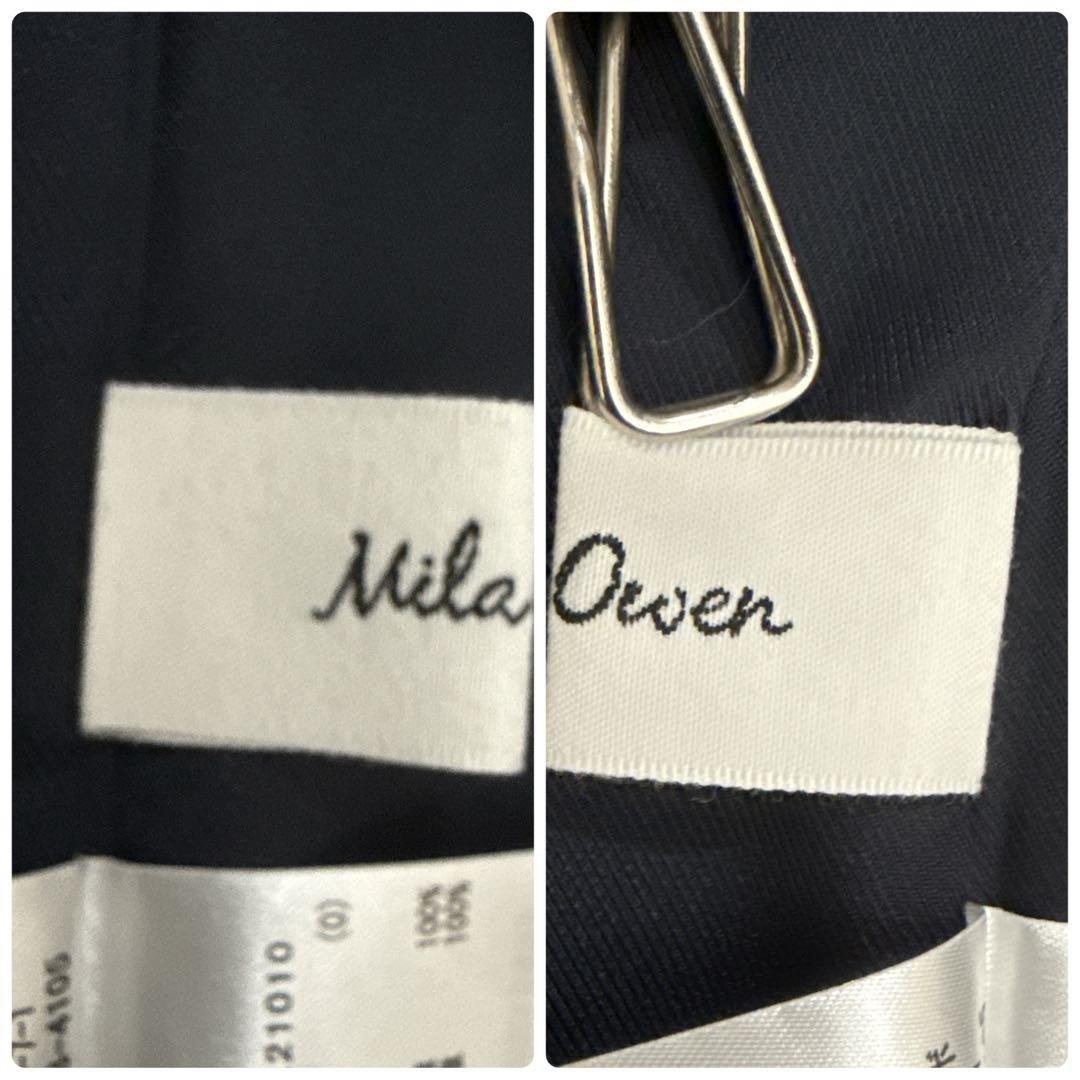 Mila Owen 金釦ダブルブレザーオーバージャケット紺 金ボタン