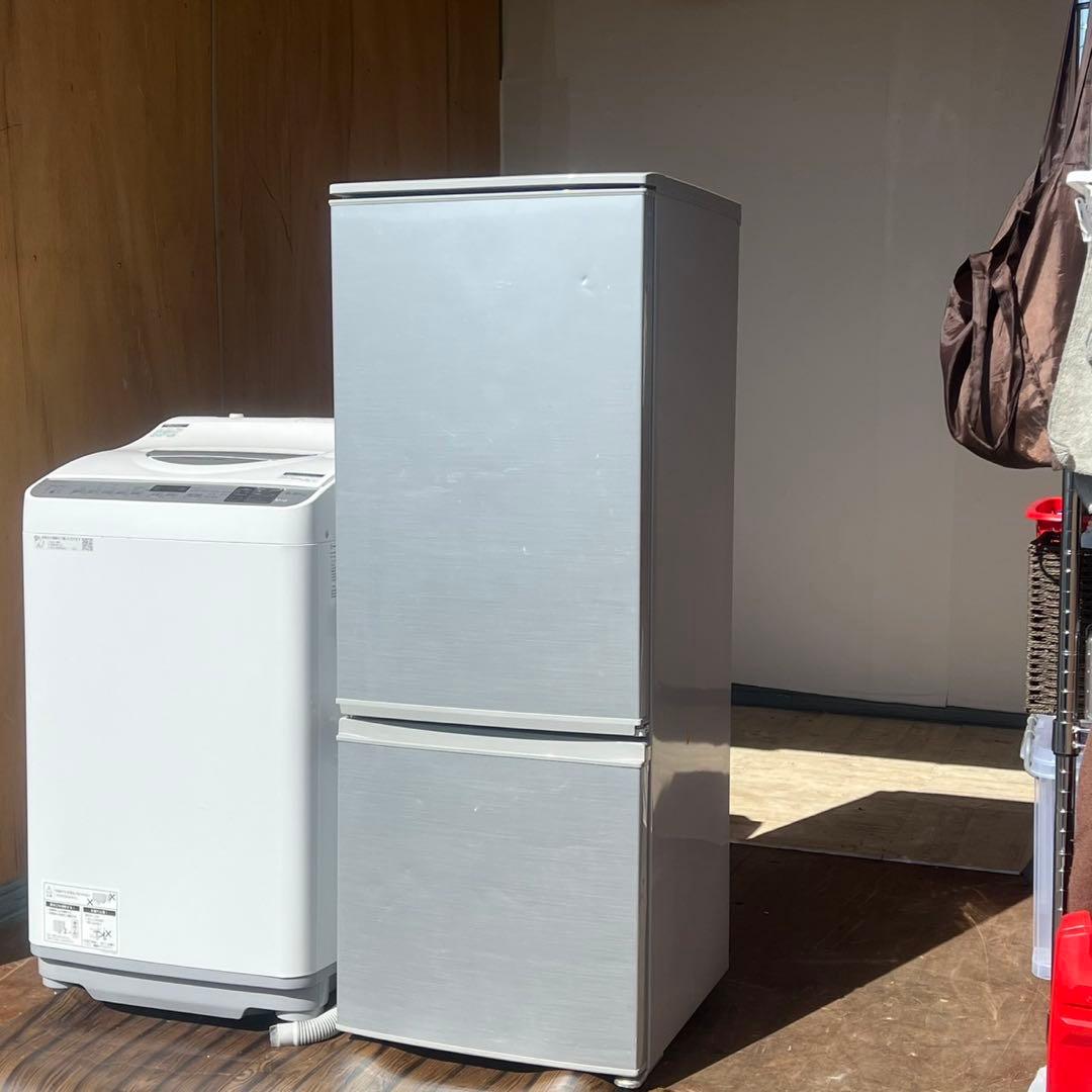 配送設置無料　SHARP 冷蔵庫167L洗濯機5.5kgセット　大容量　乾燥機能