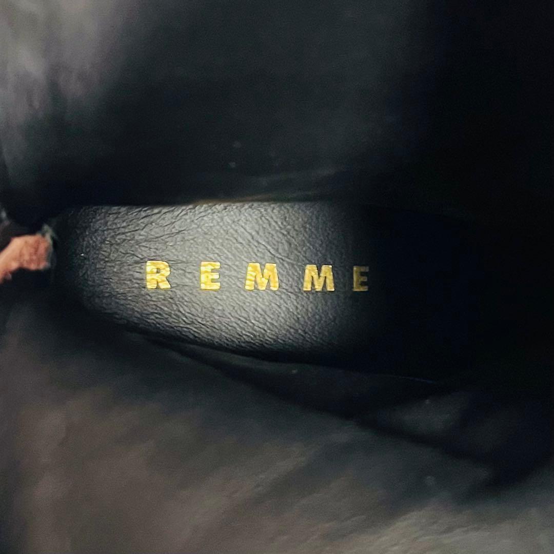 【美品】REMME レザー ロングブーツ ダークブラウン 37 23.5cm