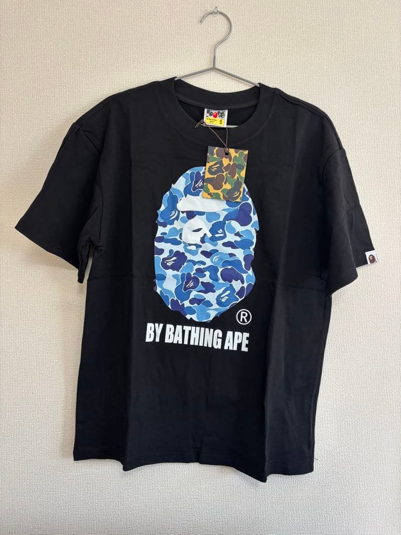 BAPE カモフラージュロゴ Tシャツ ブラック