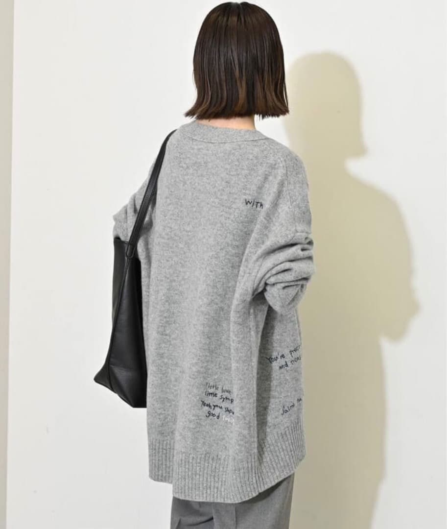 【未使用級✨】SLOBE IENA　embroidery カーディガン　イエナ