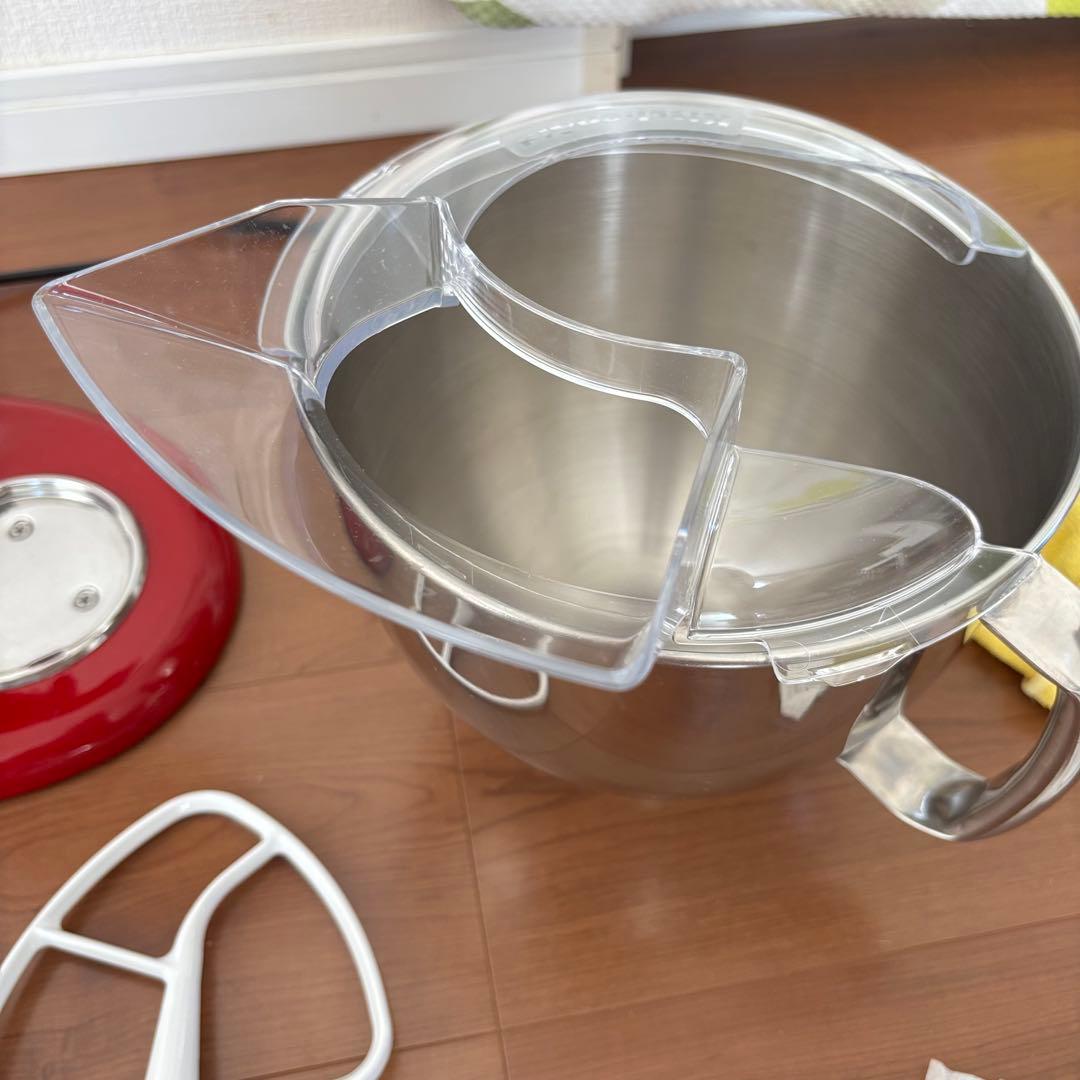 KitchenAid Artisan レッド ステンレスボウル付き4.8L