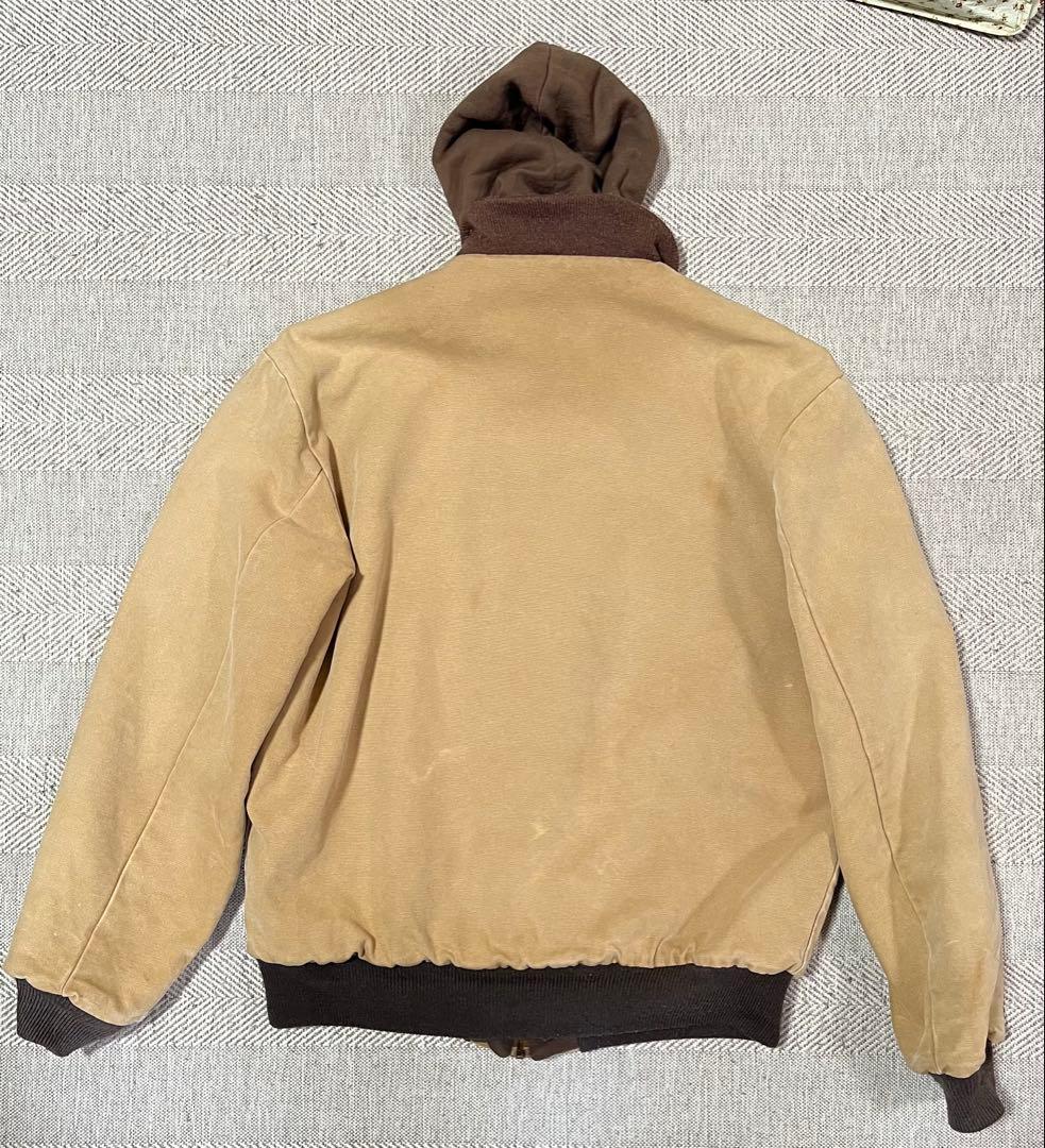 80 90s MULESKINS ダック生地　フード　ブルゾン　ジャケット 短丈