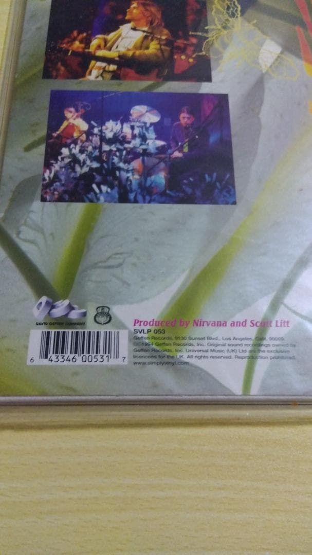 NIRVANA「MTV UNPLUGGED IN NEWYORK」LP盤