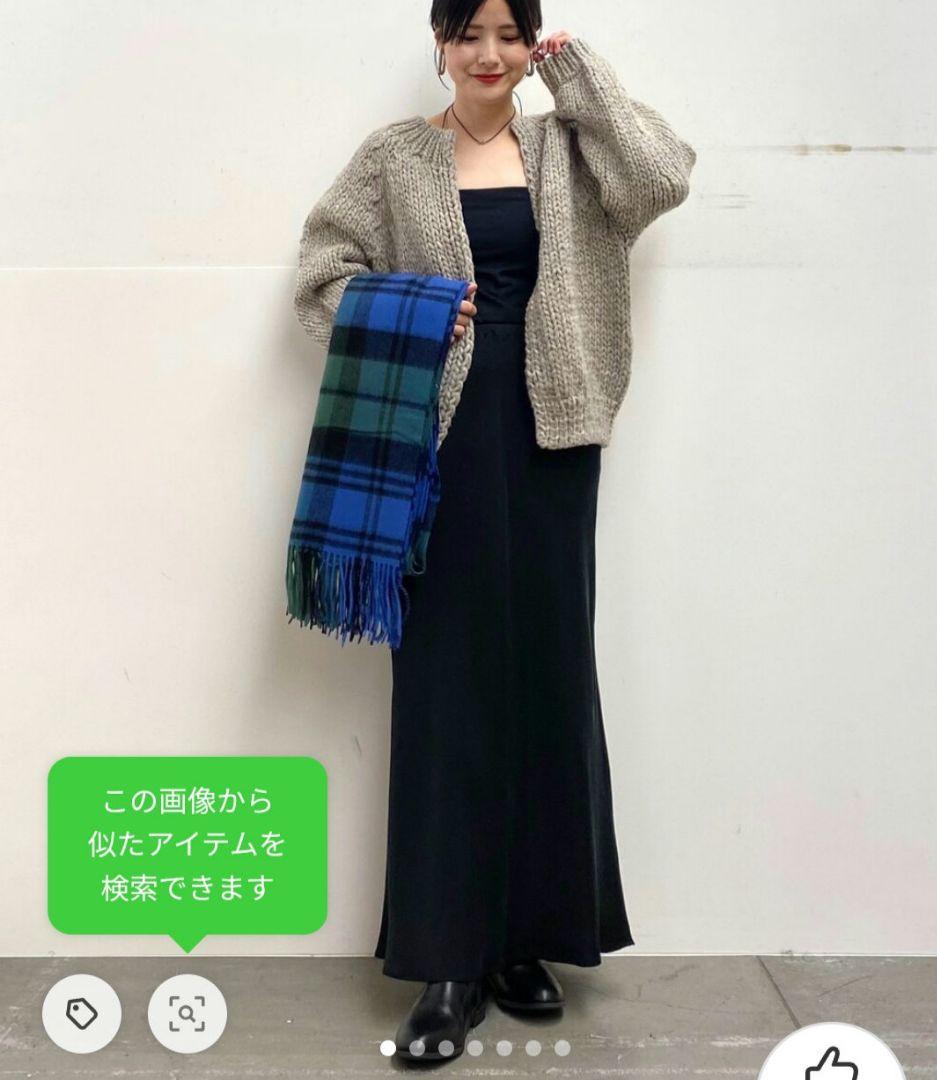 24AW かぐれ ペルー ローゲージ ニット カーディガン