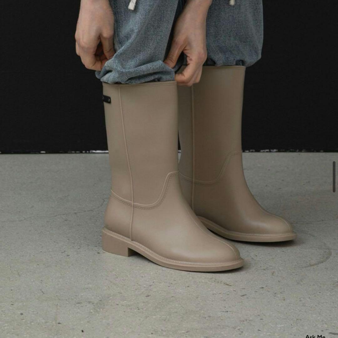 【極美品】OHOTORO＊Cali Rain Boots beige
