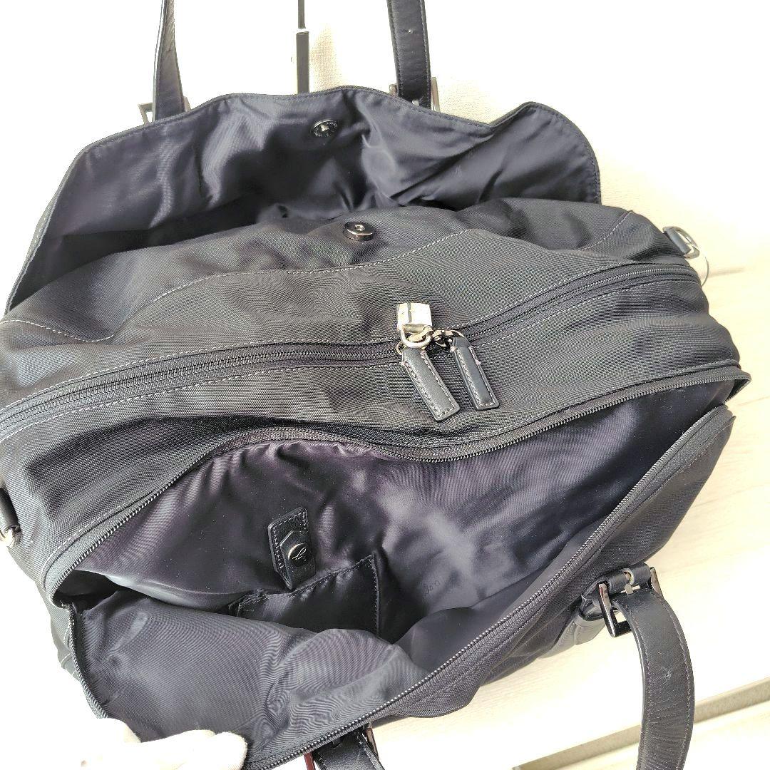美品✨️agnes b.VOYAGE　ボストンバッグ　2way　鍵付き　ブラック