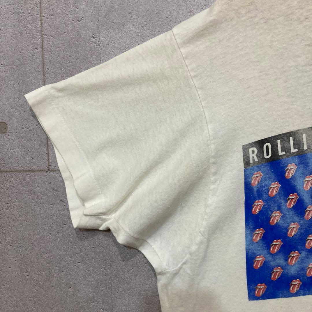 89年 ローリングストーンズ ツアー Tシャツ XL ホワイト 白 ロック