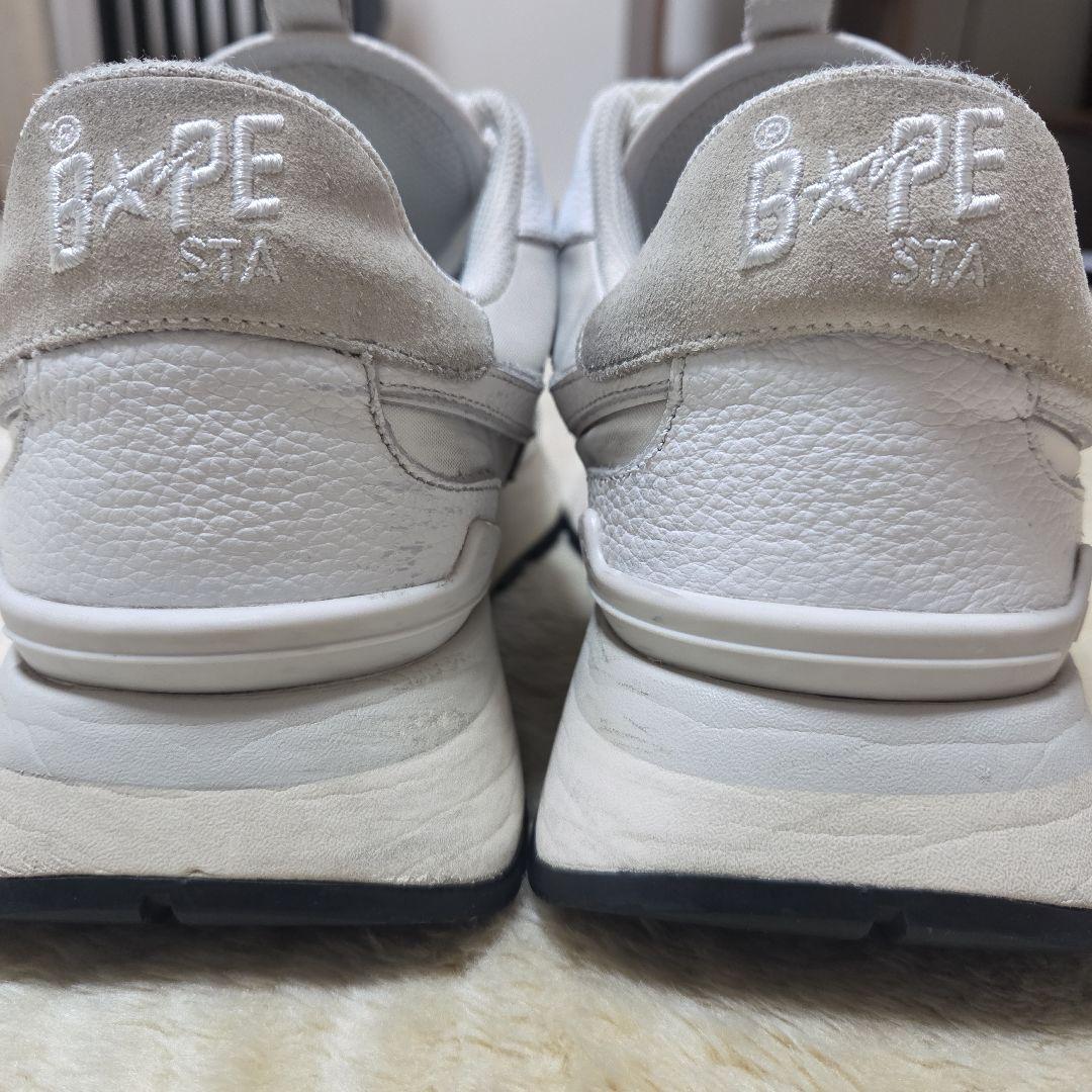 A BATHING APE ベイプスタ ROAD STA ホワイト 27cm