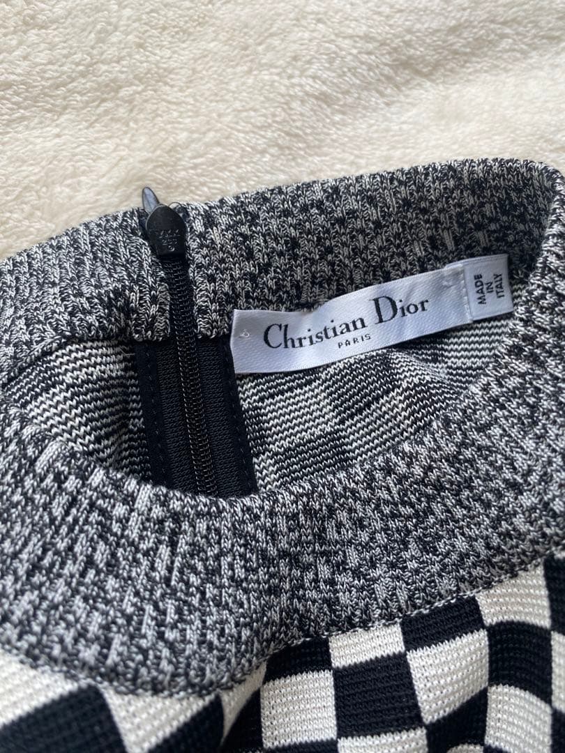 Christian Dior チェッカーパターン ワンピース