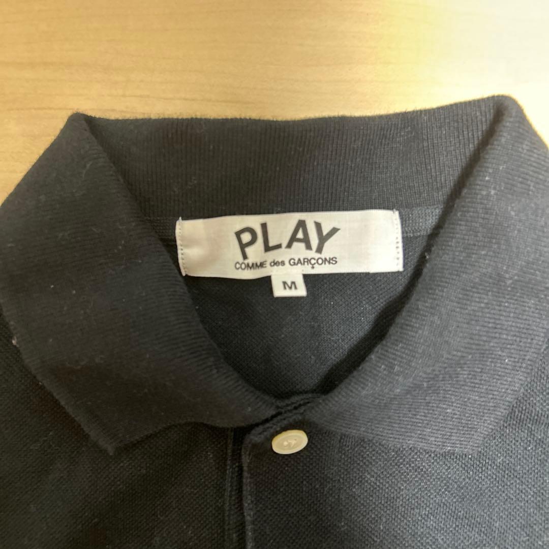 COMME des GARÇONS PLAY ブラック ポロシャツ M 美品