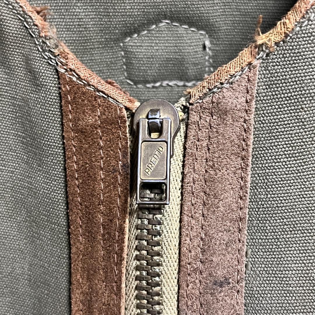 トップス 60s SAFARI HUNTING CANVAS & LEATHER VEST
