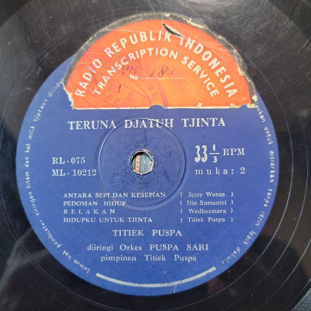 洋楽 Taruna Djaya Tjinta Itiiek Puspa 10inch