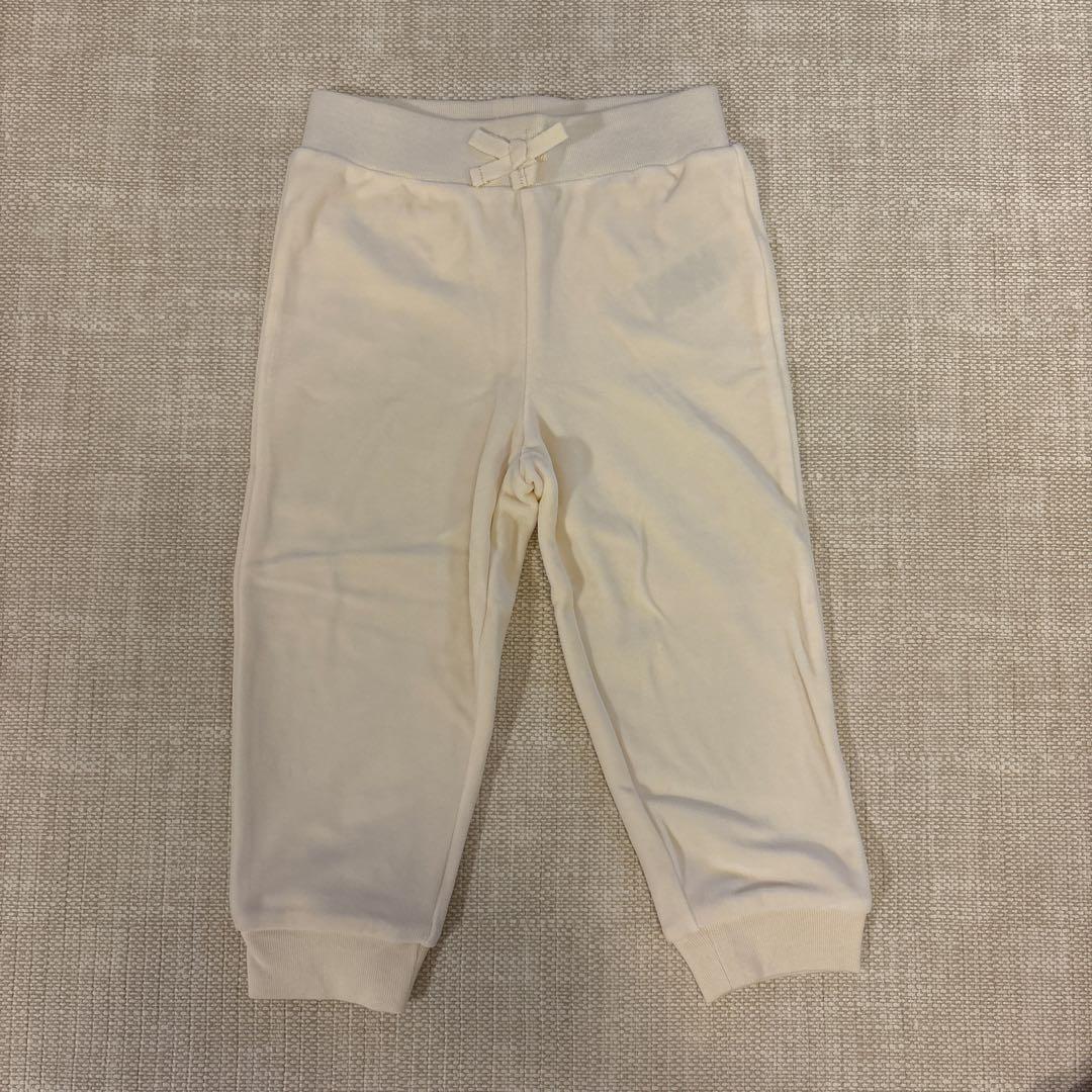 【新品】ラルフローレン　90㎝　24M ベロア　セットアップ　白　女の子