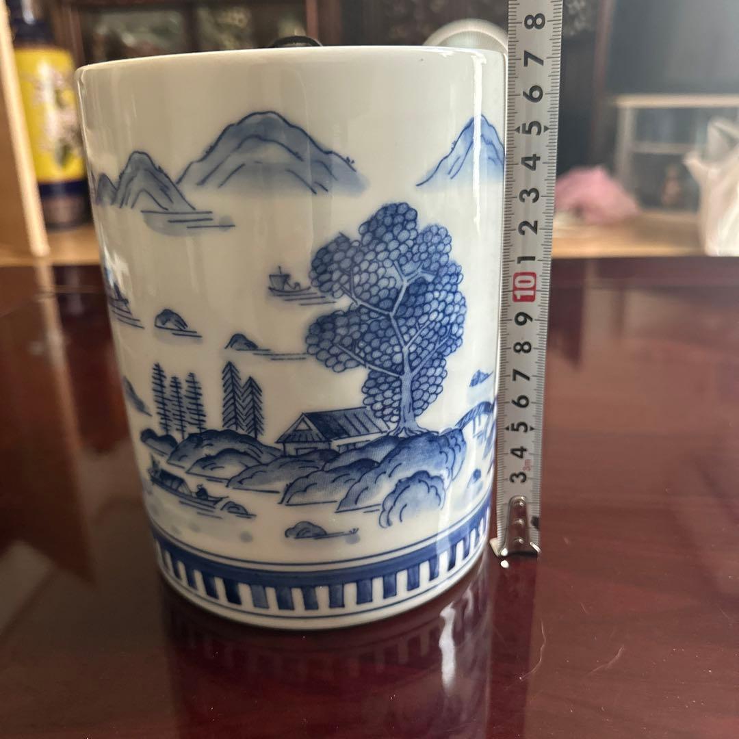 清水焼　京焼　染付　水指