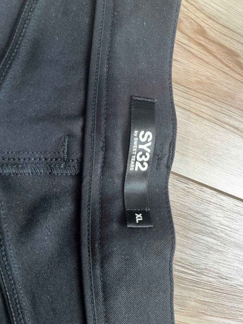 【美品！1回のみ着用】SY32 ブラックパンツ XL